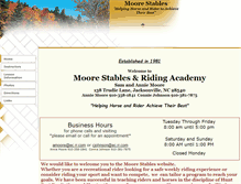 Tablet Screenshot of moorestables.com